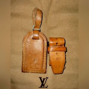 Louis Vuitton Authentic vintage luggage tag and Poignant